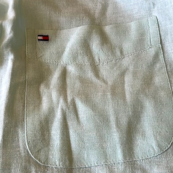 Tommy Hilfiger linen and cotton blend button down - Picture 5 of 5